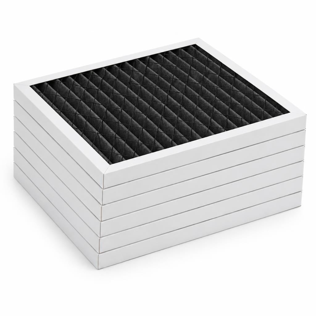 FilterBreez 20x25x1 Carbon — 6-Pack; representative pack illustration